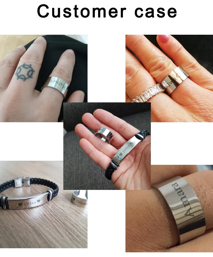 Personalized Name Logo ID Bracelet