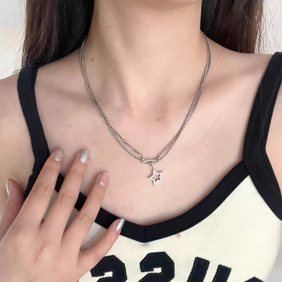 Star Pendant Chain Necklace