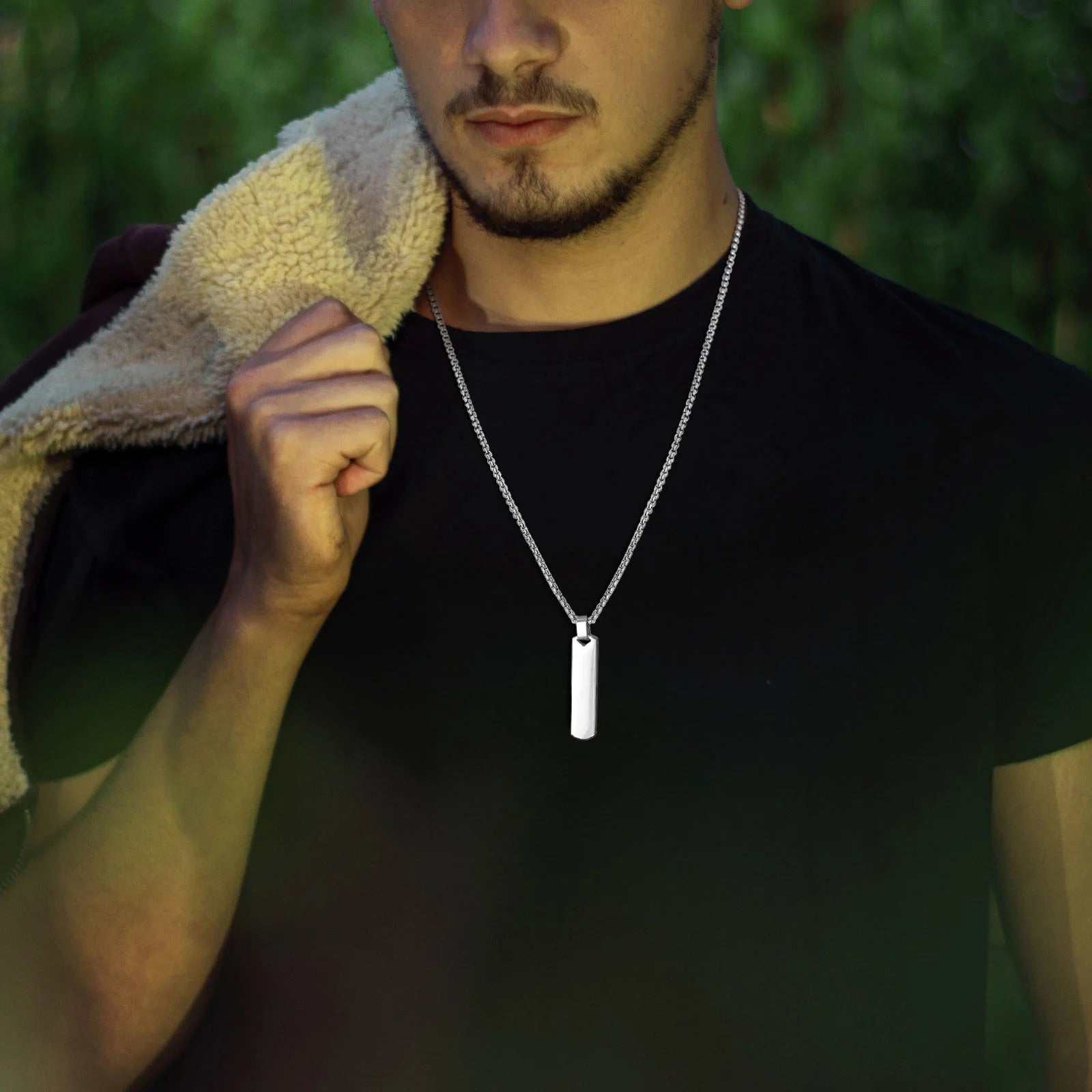Men’s Vertical Bar Cuban Necklace