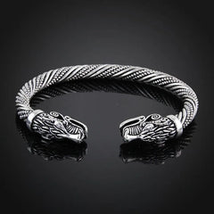 Men’s Double Wolf Head Bracelet