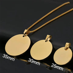 Personalized Engraved Photo Pendant Necklace