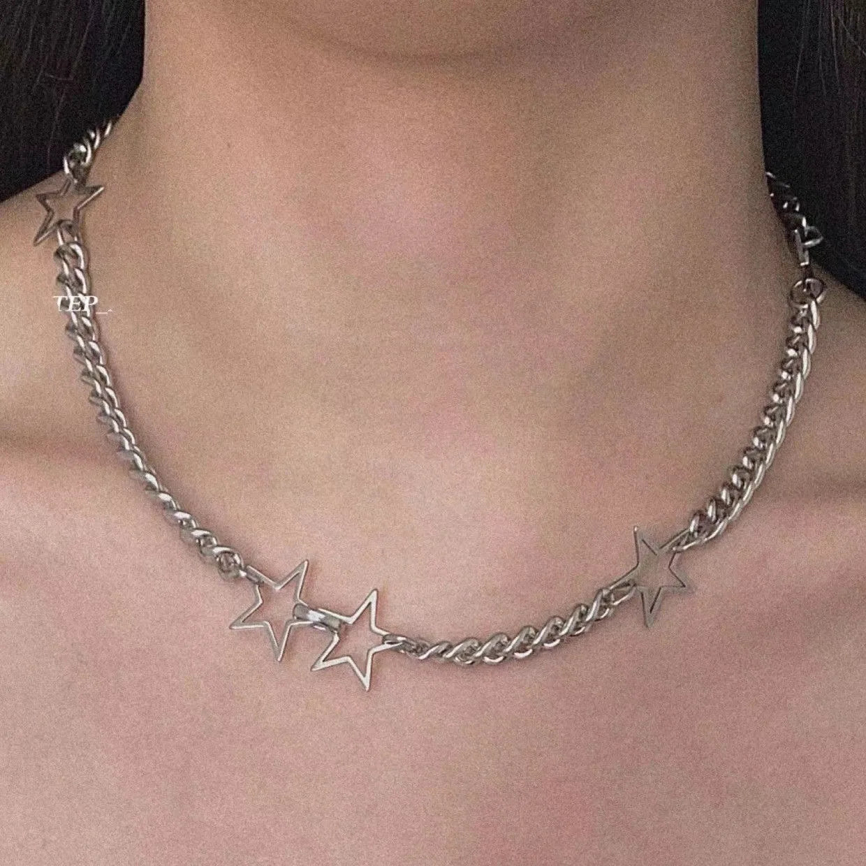 Star Pendant Chain Necklace