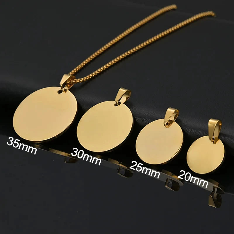 Personalized Engraved Photo Pendant Necklace
