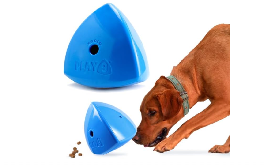 Roolo Dog Treat Dispenser Toy – dog toys Interactive Enrichment Puzzle Feeder for All Dog Sizes and Breeds – Durable Slow Feeder for Mental Stimulation & Boredom Relief gifts for dogs