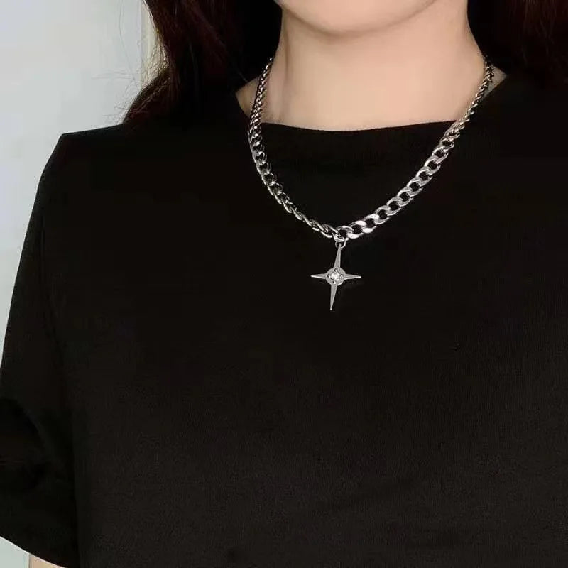 Star Pendant Chain Necklace