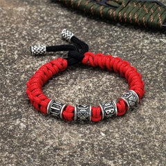 Norse Viking Runes Paracord Bracelet