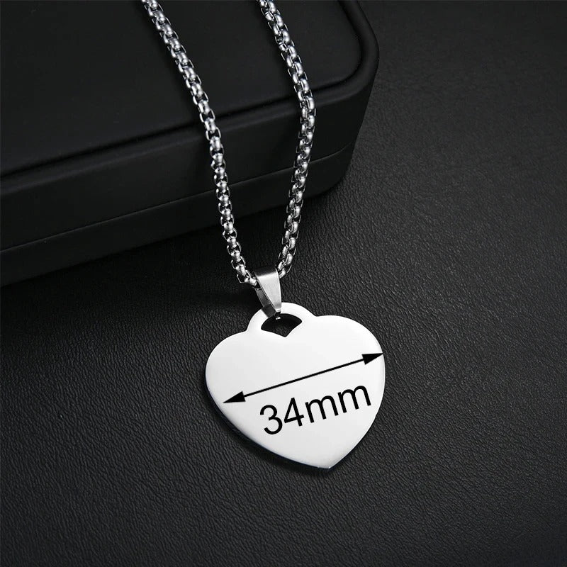 Personalized Engraved Photo Pendant Necklace
