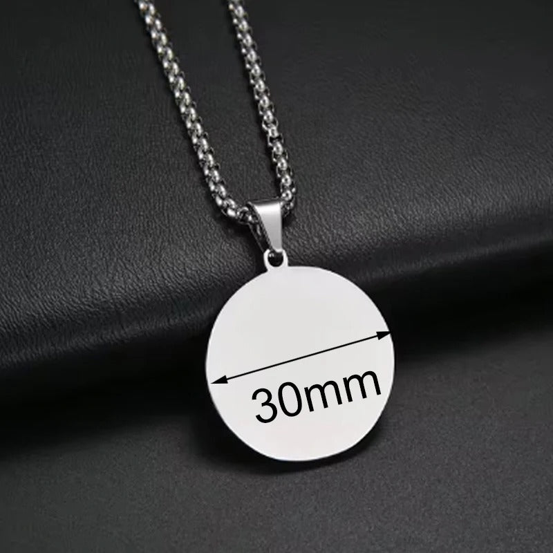 Personalized Engraved Photo Pendant Necklace