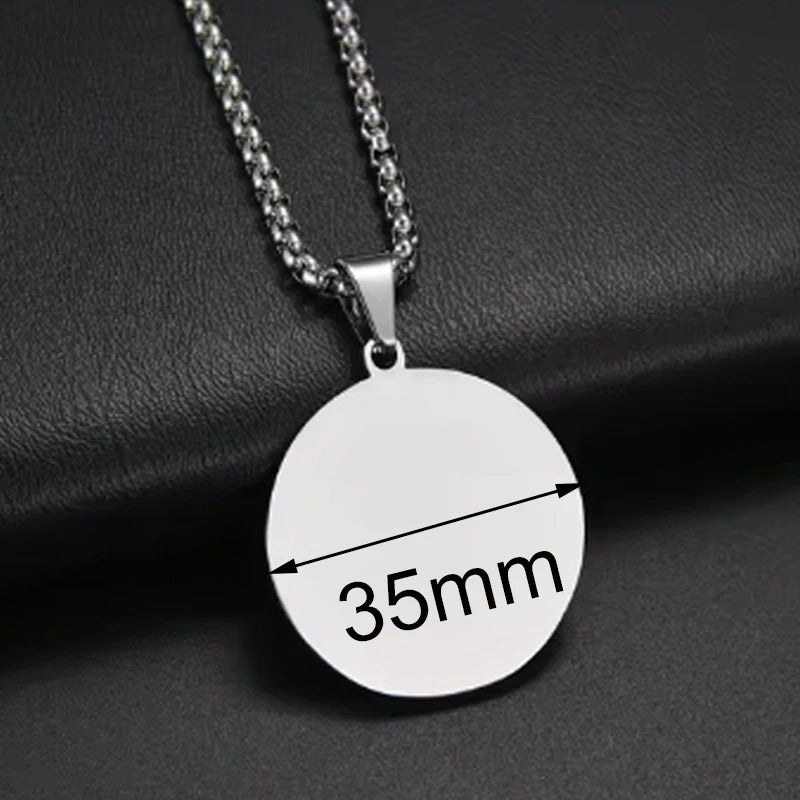 Personalized Engraved Photo Pendant Necklace