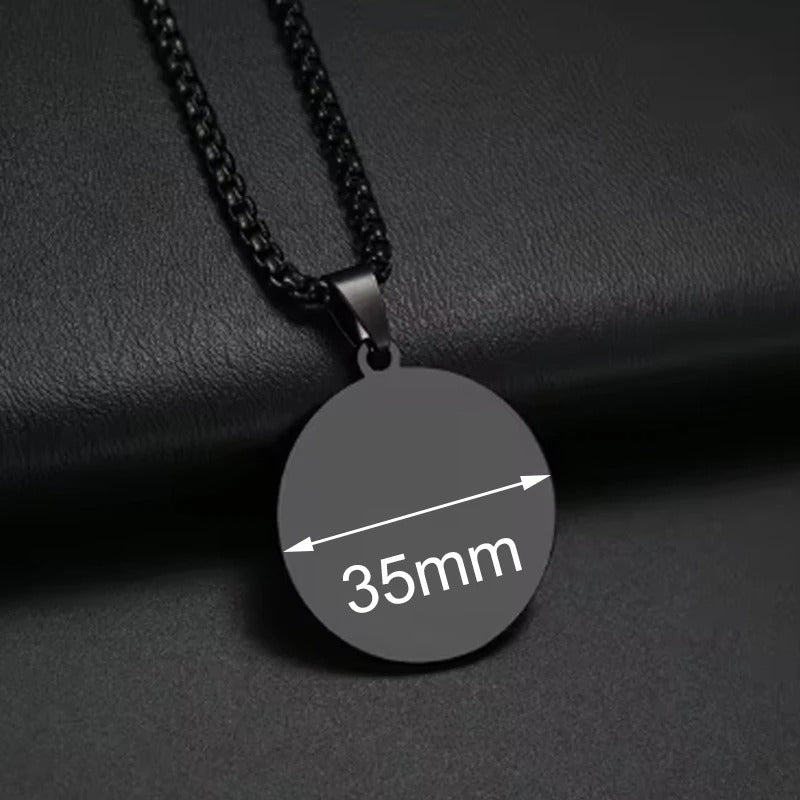 Personalized Engraved Photo Pendant Necklace
