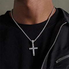 Men’s 925 Silver Cross Necklace