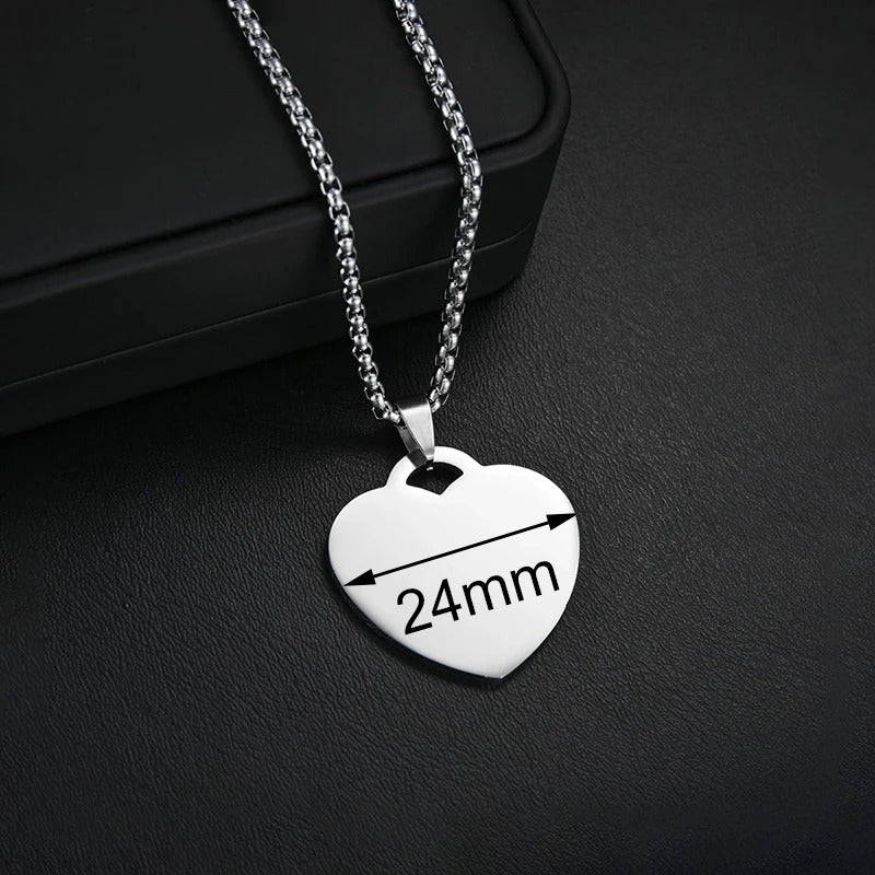 Personalized Engraved Photo Pendant Necklace